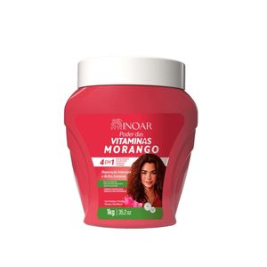 Creme 4 em 1 Poder das Vitaminas 1kg Morango - Inoar