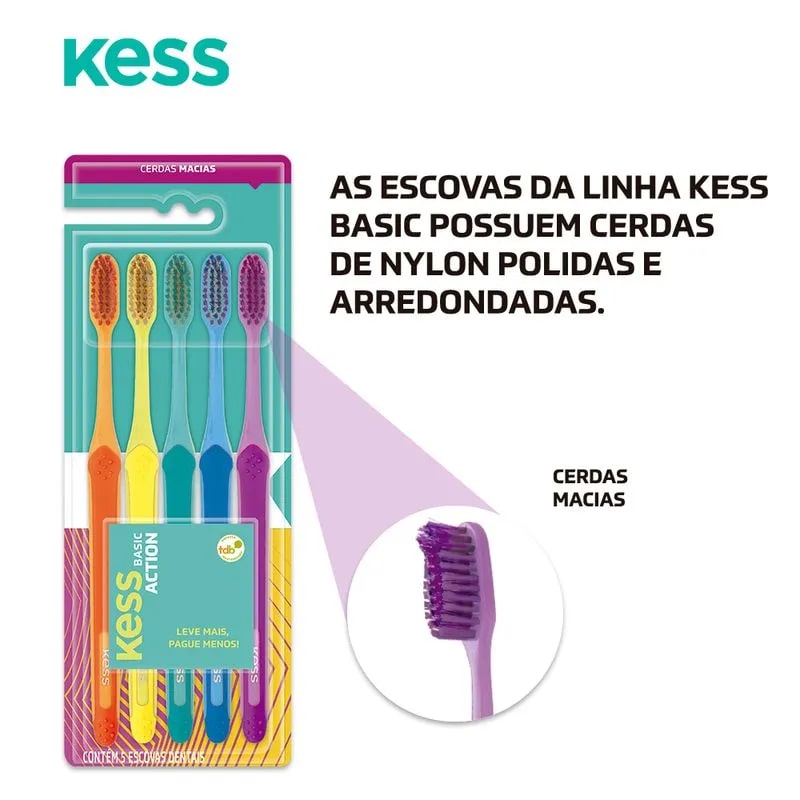 Kit-Com-5-Escovas-Dentais-Basic-Ref.-2548---Kess-807963