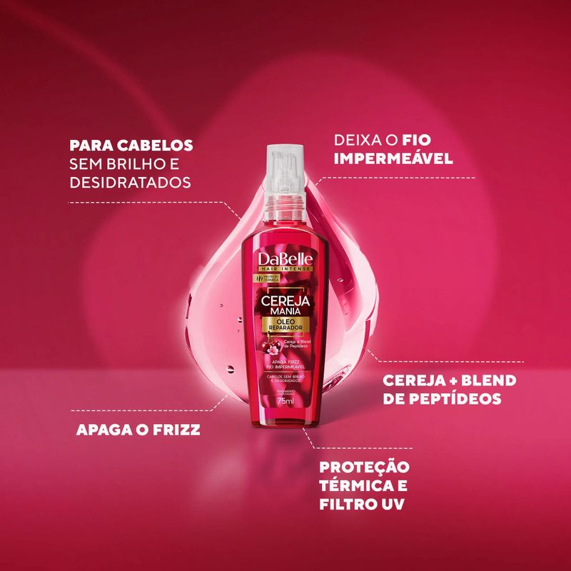 Oleo Reparador 75ml Cereja Mania - DaBelle