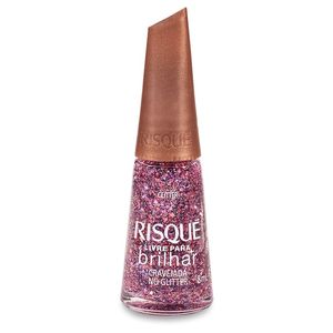 Esmalte Livre Para Brilhar 8ml Cravejada no Glitter - Risque