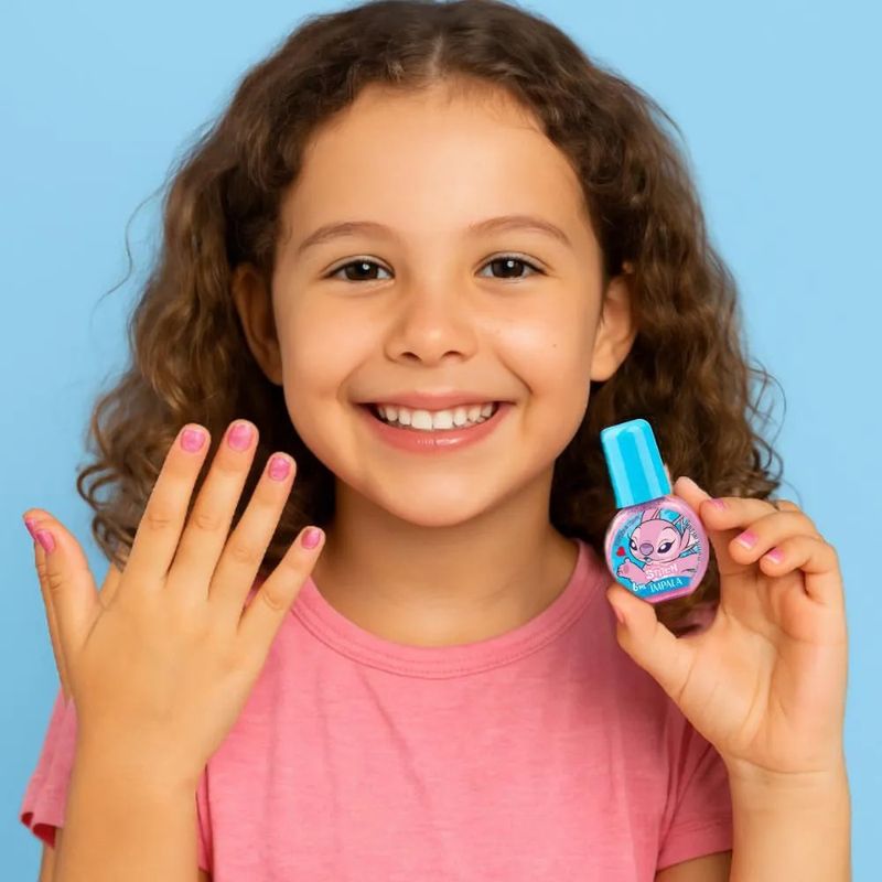 Esmalte Infantil Stitch Glitter 6ml Brilho Angelical - Impala