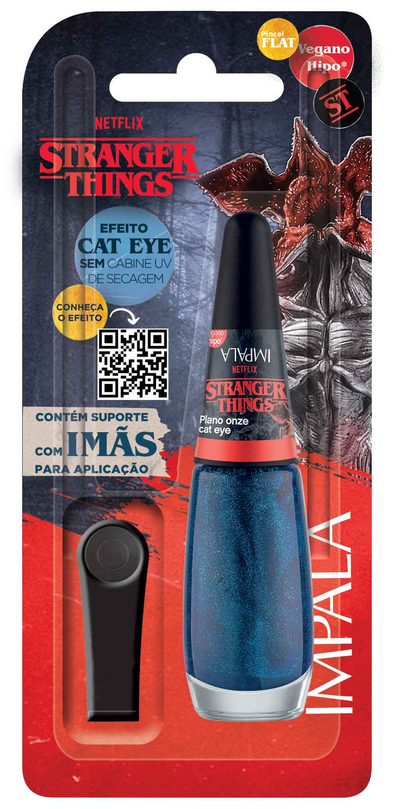 Esmalte Efeito Cat Eye Stranger Things 7,5ml Plano Onze - Impala
