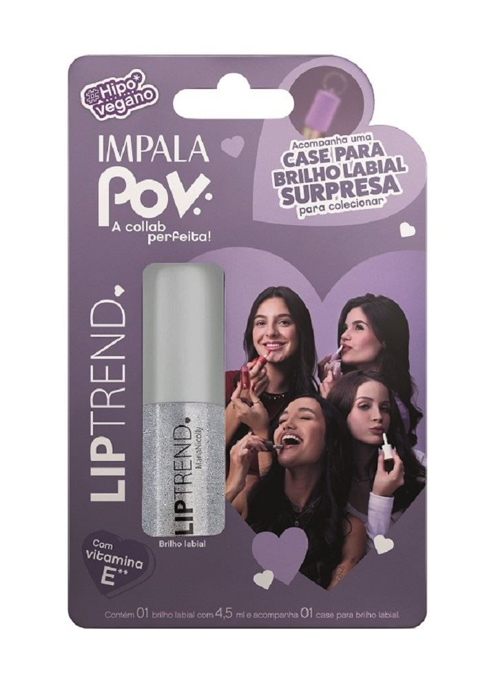 Kit Pov 1 Gloss Labial 4,5ml + 1 Case Maria Nicolly - Impala