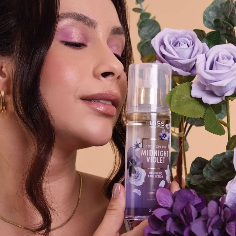 Body Splash Blooming Collection 200ml Midnight Violet - Kiss Ny