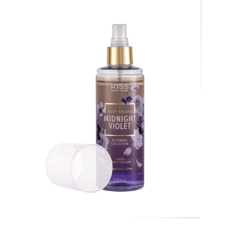 Body Splash Blooming Collection 200ml Midnight Violet - Kiss Ny