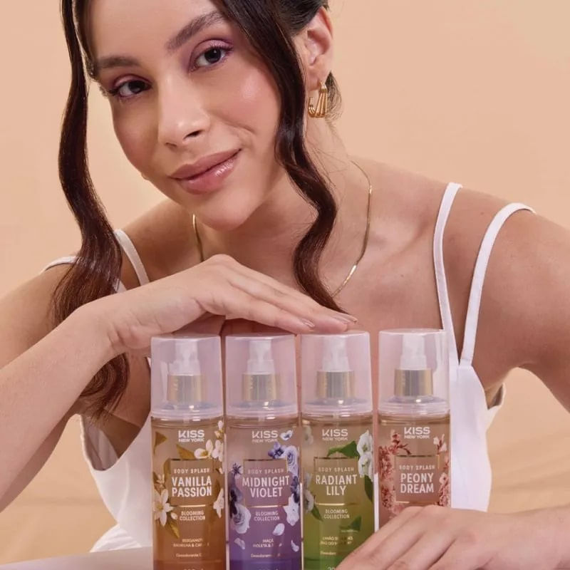 Body Splash Blooming Collection 200ml Midnight Violet - Kiss Ny