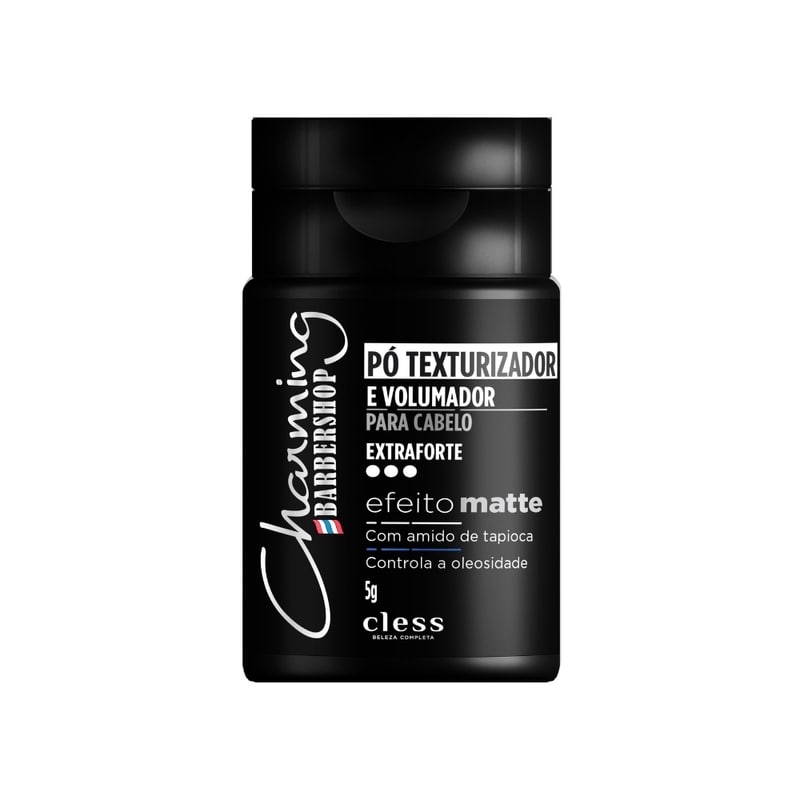 Po Texturizador e Volumador Barbershop 5g Efeito Matte Extraforte - Cless