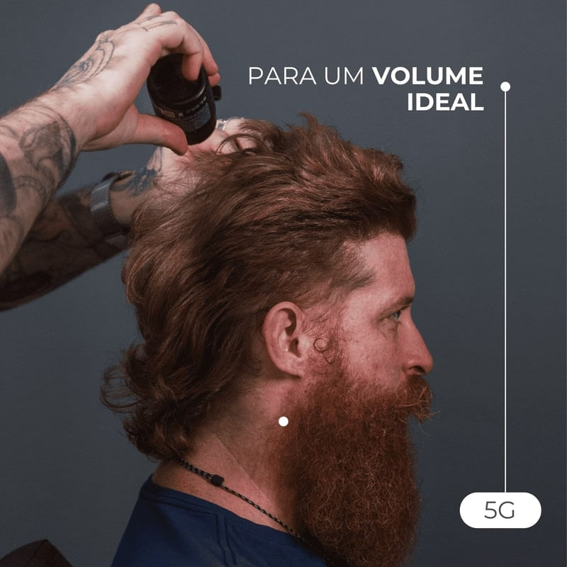 Po Texturizador e Volumador Barbershop 5g Efeito Matte Extraforte - Cless