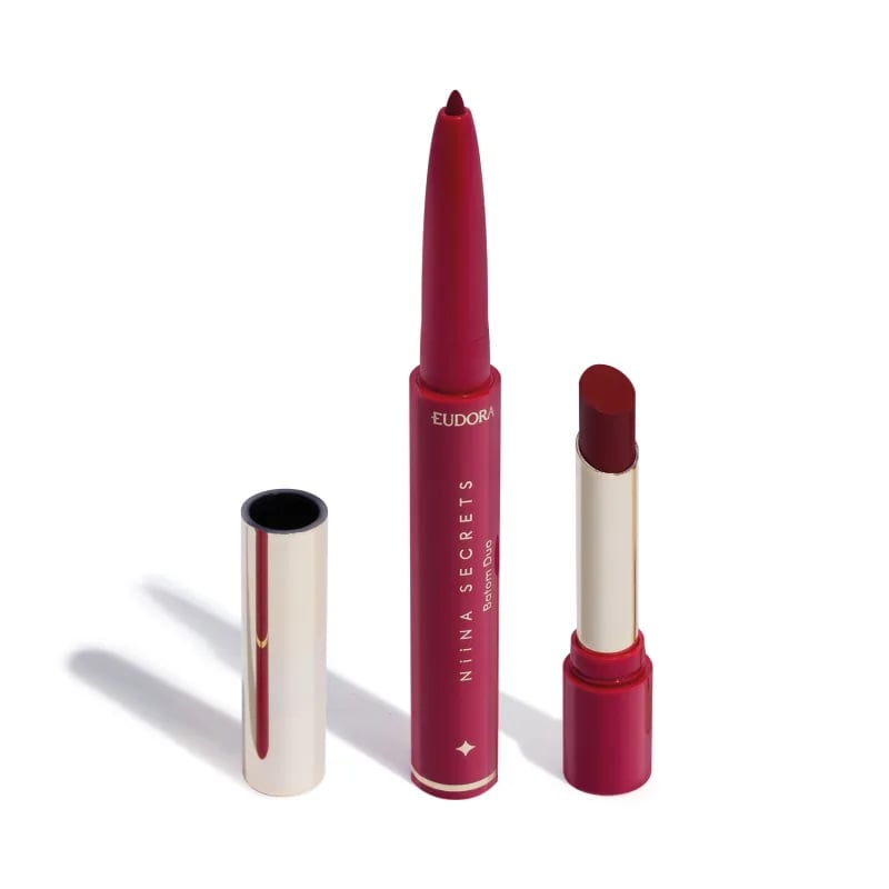 Batom Duo Perfect Match 1,65g Vermelho - Niina Secrets