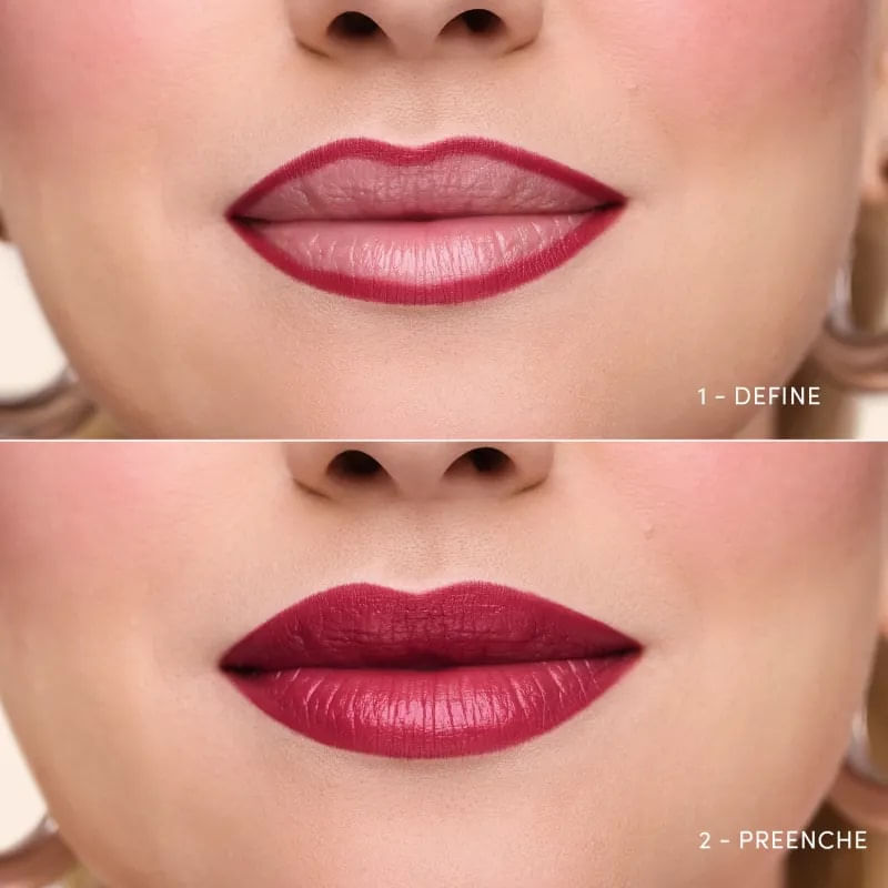 Batom Duo Perfect Match 1,65g Vermelho - Niina Secrets