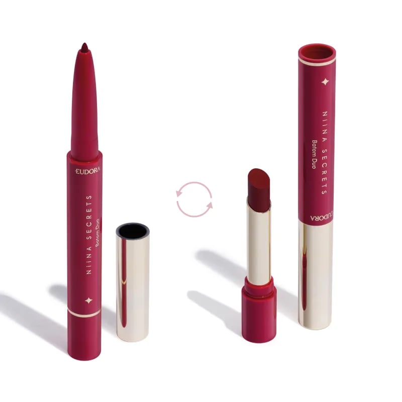Batom Duo Perfect Match 1,65g Vermelho - Niina Secrets