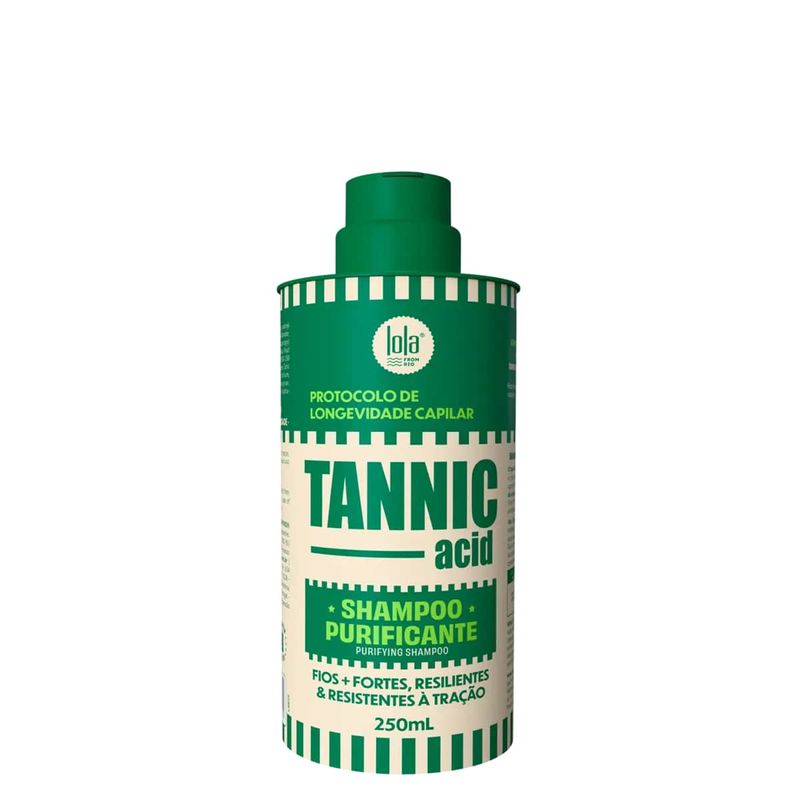 Shampoo Purificante 250ml Tannic Acid - Lola