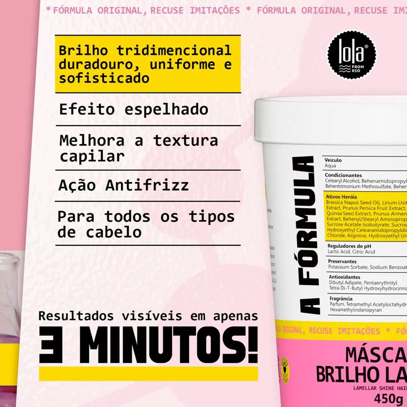 Mascara 450g A Formula Brilho Lamelar - Lola