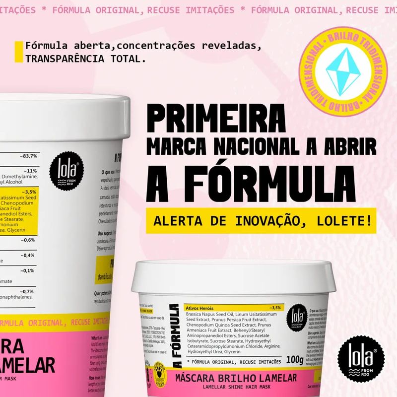 Mascara 450g A Formula Brilho Lamelar - Lola