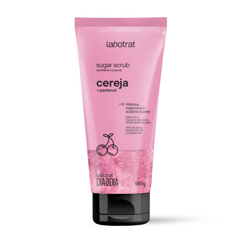 Esfoliante Corporal 180g Dia a Dia Sugar Scrub Cereja + Pantenol - Labotrat