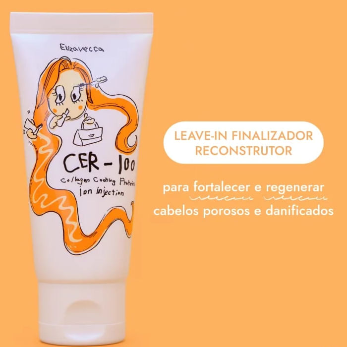 Mascara Capilar 50ml Proteina Ionizada e Colageno Cer-100 - Elizavecca