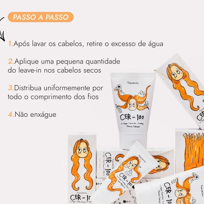 Mascara Capilar 50ml Proteina Ionizada e Colageno Cer-100 - Elizavecca