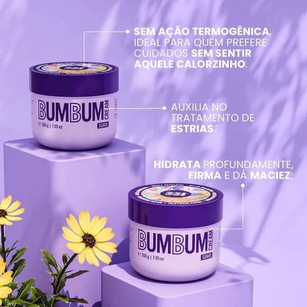 Creme Corporal 200g Bb Bumbum Cream Suave - Beleza Brasileira