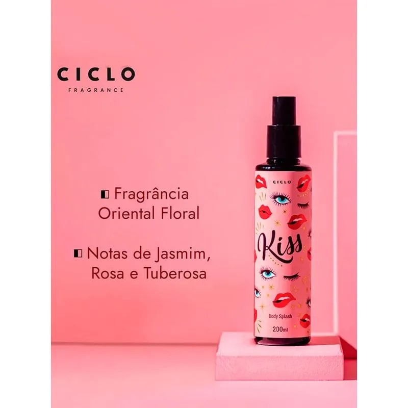 Kit 2 Body Splash 100ml Cada Kiss e You More - Ciclo