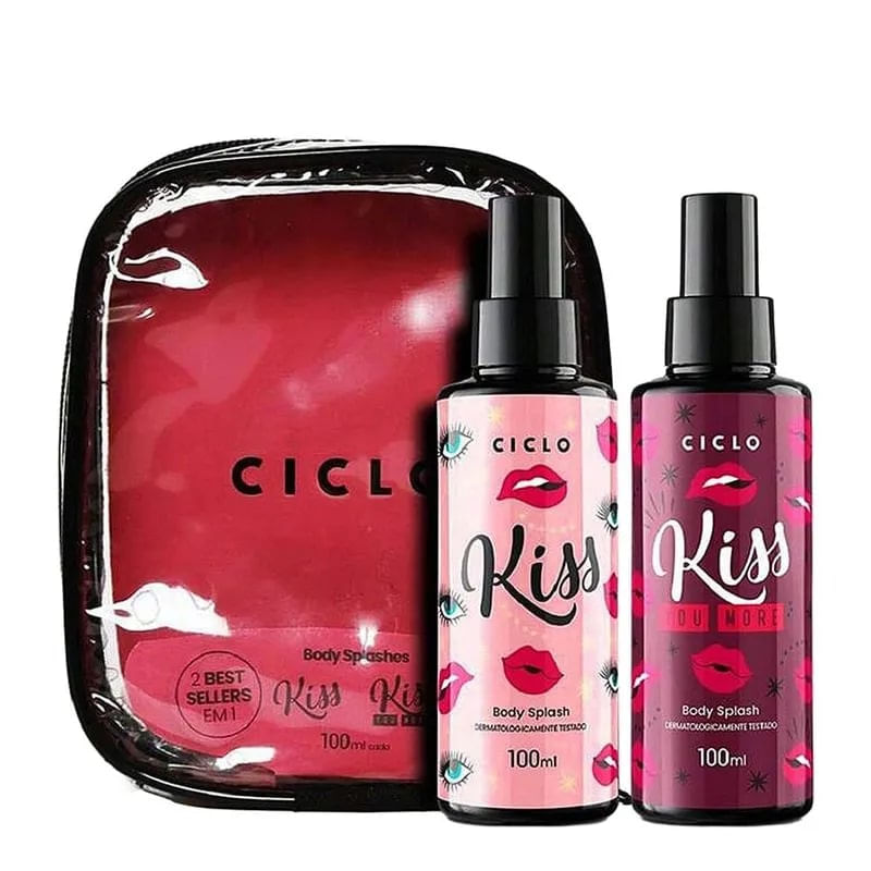 Kit 2 Body Splash 100ml Cada Kiss e You More - Ciclo