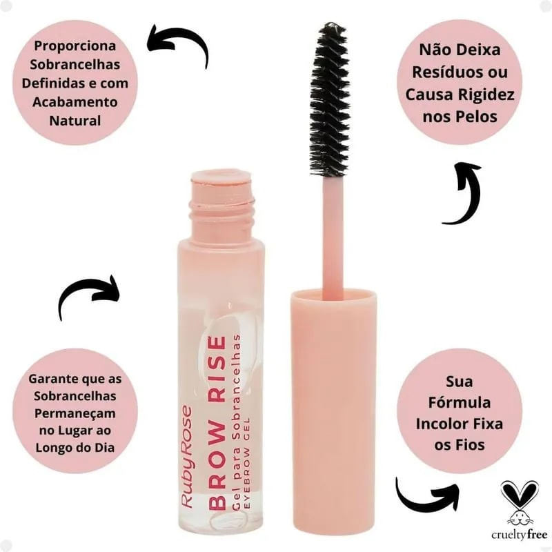 Gel Para Sobrancelhas 8,3g Brow Rise - Ruby Rose
