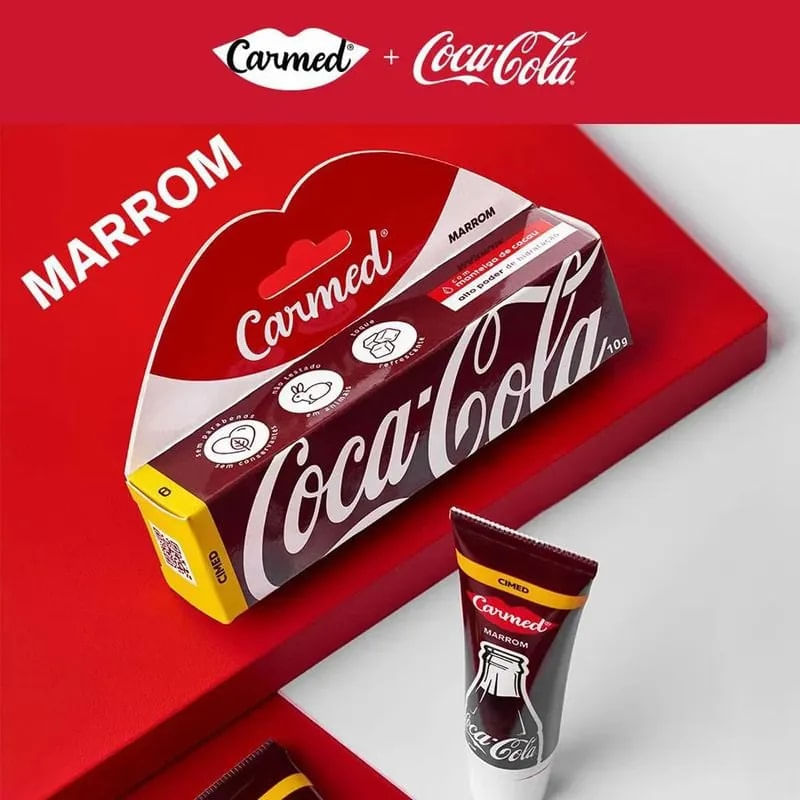 Hidratrante Labial 10g Coca Cola Marrom - Carmed