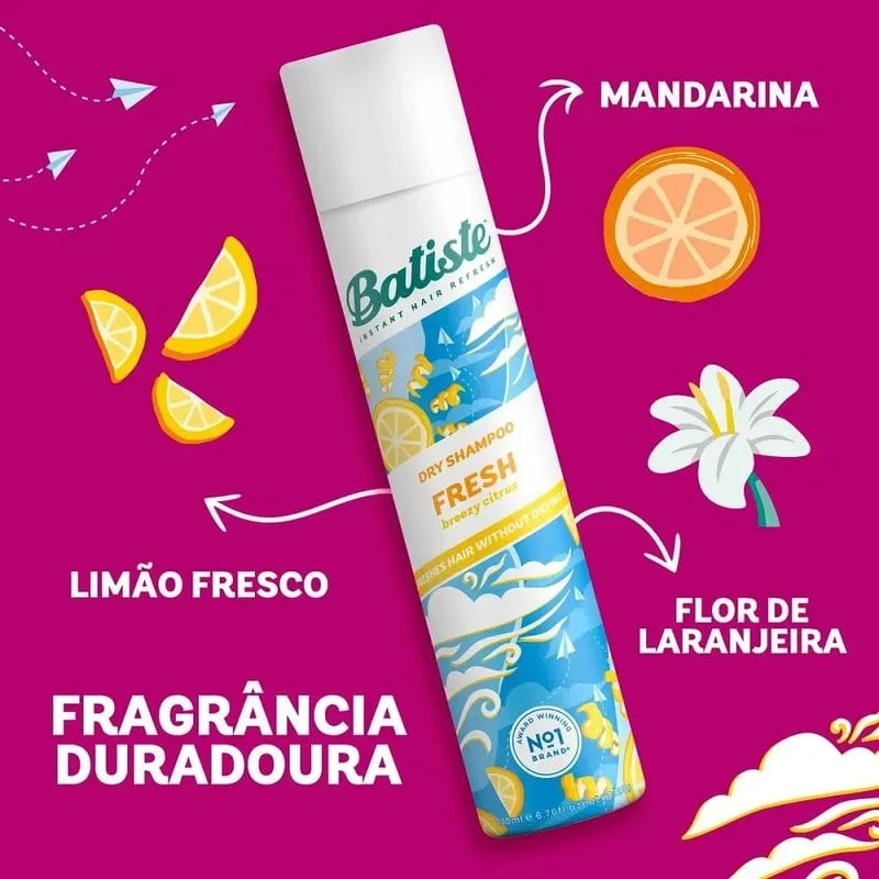 Shampoo a Seco 200ml Fresh - Batiste