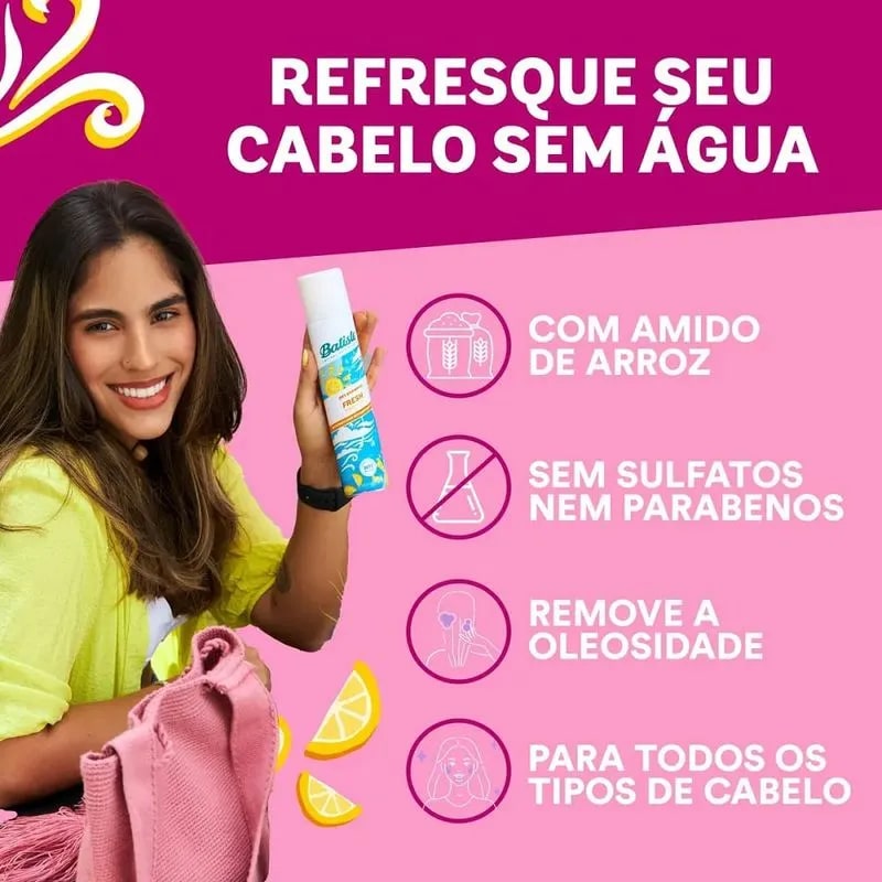Shampoo a Seco 200ml Fresh - Batiste