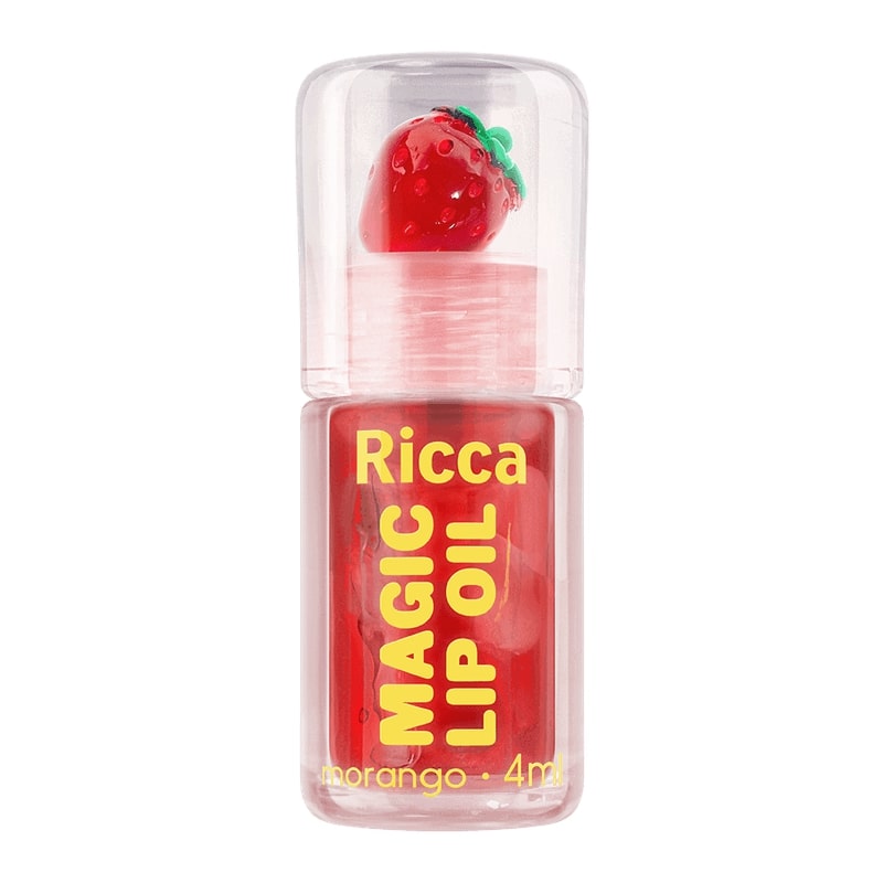 Magic Lip Oil 4ml Morango - Ricca