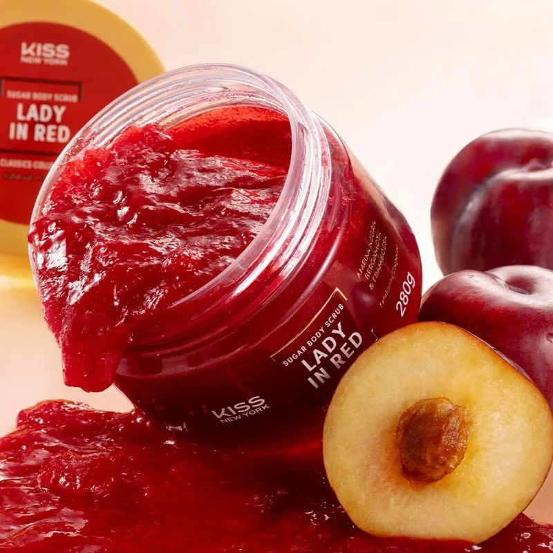 Esfoliante Corporal 300g Lady In Red Sugar Body Scrub - Kiss Ny