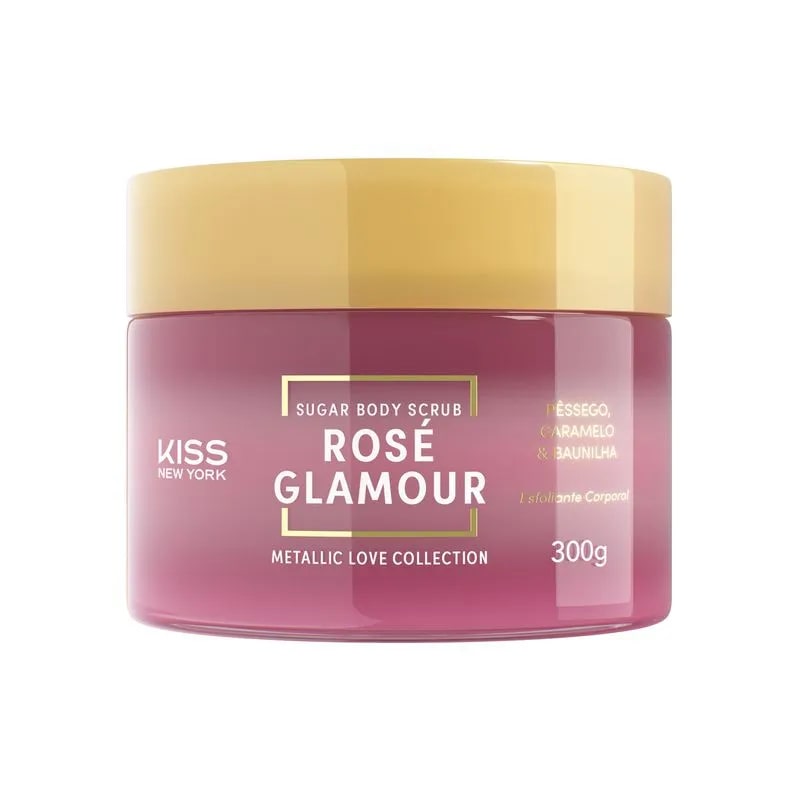 Esfoliante Corporal 300g Rose Glamour Sugar Body Scrub - Kiss Ny