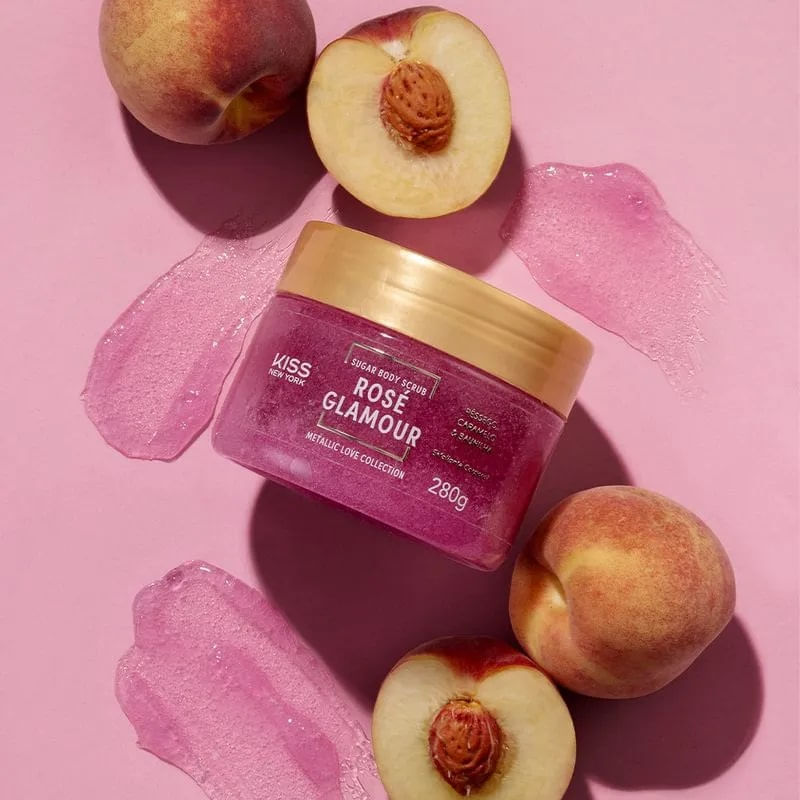 Esfoliante Corporal 300g Rose Glamour Sugar Body Scrub - Kiss Ny