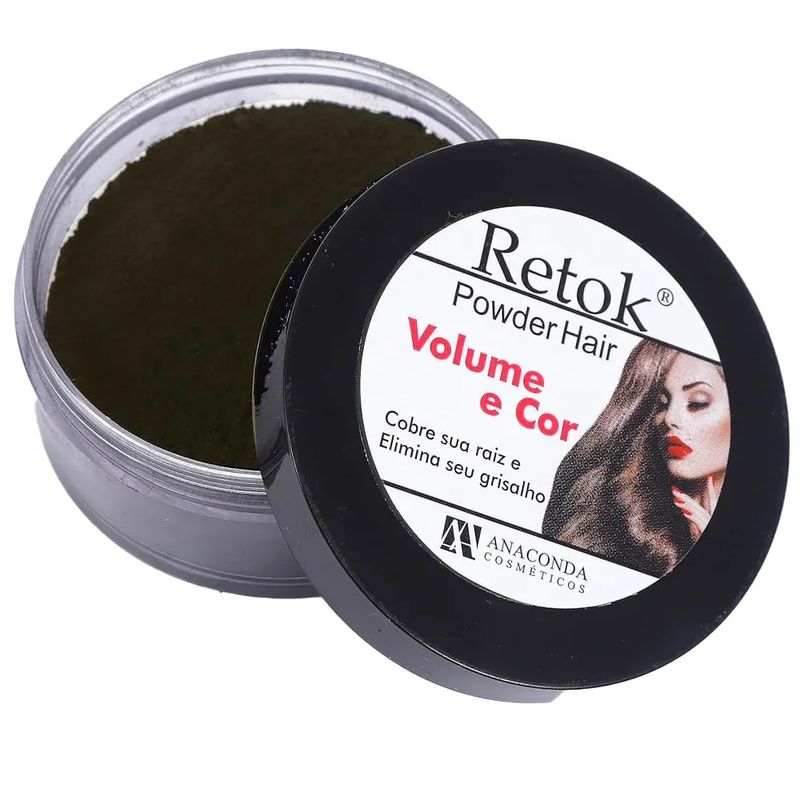 Retok Color Powder Hair 20g Preto - Anaconda