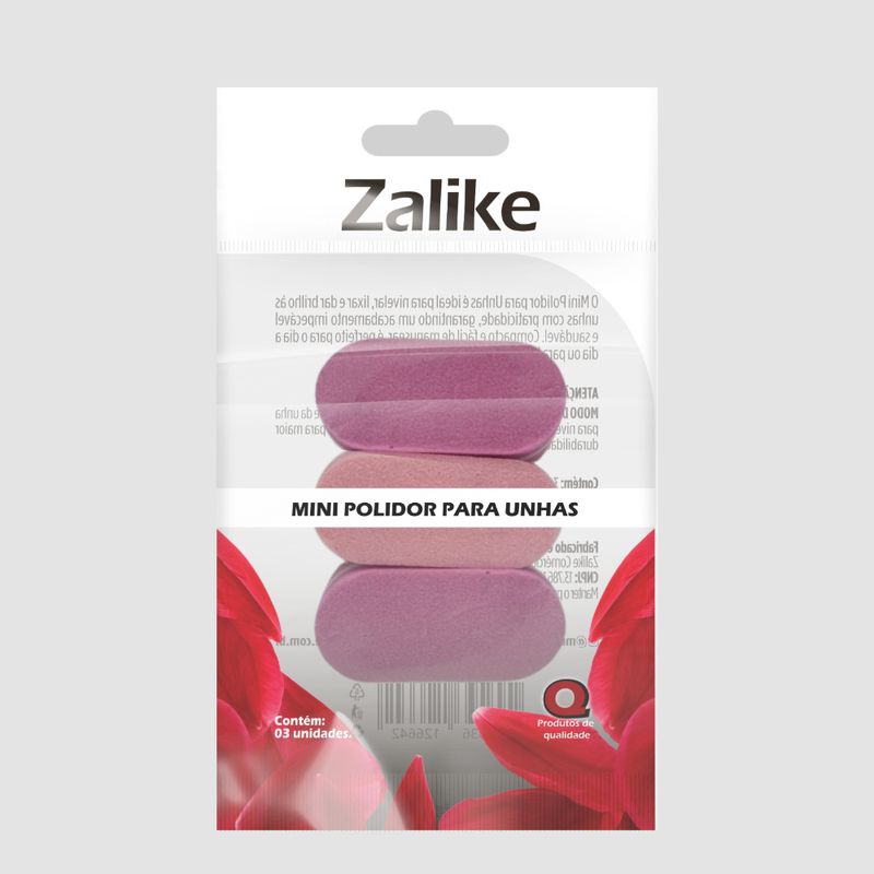 Mini Polidor Para Unhas Com 03 Unidades Ref. 8519 - Zalike