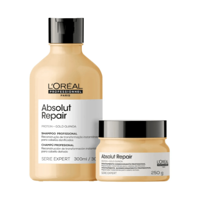 Kit Absolut Repair Shampoo 300ml + Máscara 250g - Loreal Profissional