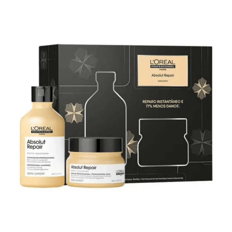Kit Absolut Repair Shampoo 300ml + Máscara 250g - Loreal Profissional