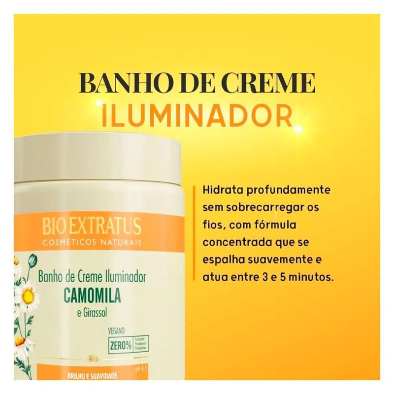 Banho De Creme 1kg Camomila - Bio Extratus